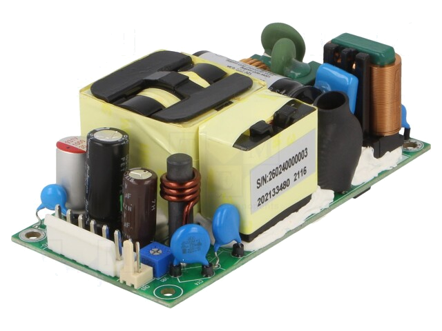 Voedingseenheid: schakelende; open; 220/260W; 80÷264VAC; 24VDC Voedingseenheid: schakelende; open; 220/260W; 80÷264VAC; 24VDC